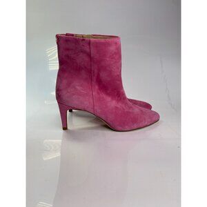 Sam Edelman Women's Ulissa Leather Pink Poitny Bootie Sz 8